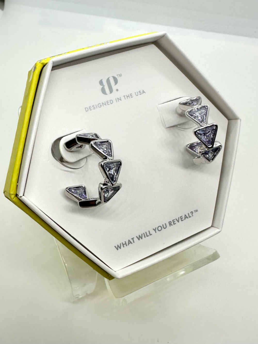 NFS Bomb Party Earrings ER81726A Path Forged Softly Lavender Topaz CZ Rhodium
